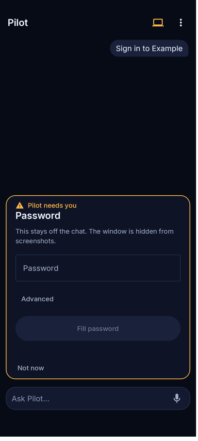 Step 4: secure password fill